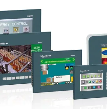 Displays HMI de pantalla táctil