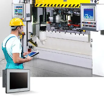 Solución HMI con panel PC táctil de 8”