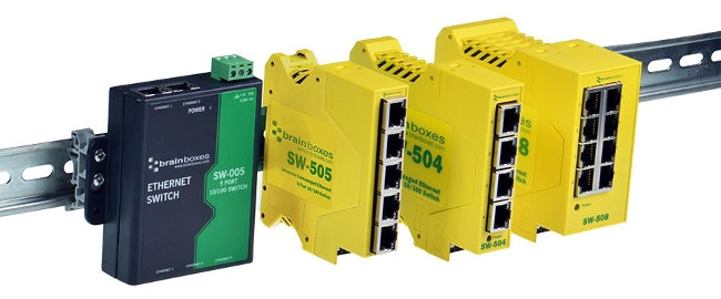 Switch de 8 puertos de fácil instalación