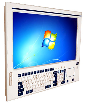 Panel PC con teclado de membrana 