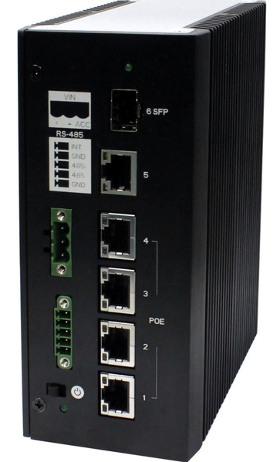 Switch Gigabit industrial con PoE+