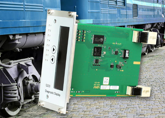 Tarjeta de diagnóstico CompactPCI con display frontal 