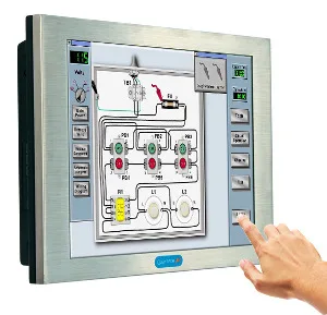 Panel PC metálico con pantalla táctil