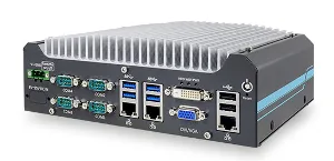 Box PC con puertos frontales de E/S