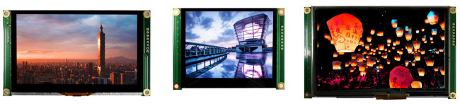 Pantallas táctiles TFT multi interface