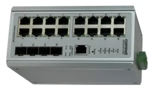 Switch gestionado Gigabit con puertos de cobre y fibra
