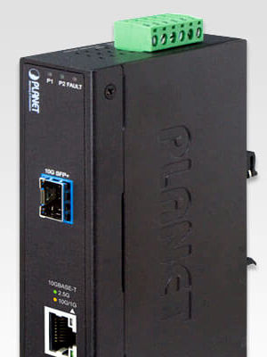 Convertidor industrial de cobre a fibra óptica