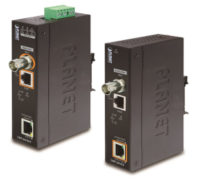Kit industrial PoE sobre cable coaxial