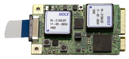 Kit de diseños MIL-STD-1553 mini PCIe de doble canal