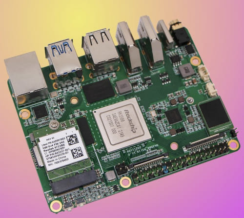Rock 5 Model B SBC Pico-ITX con procesador RK3588 de ocho núcleos