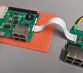 Interceptor PoE Board Tarjeta con switch PoE+ de ocho puertos