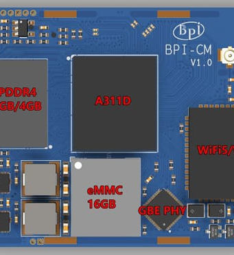 Banana Pi BPI-CM4 Módulo informático con CPU Amlogic A311D