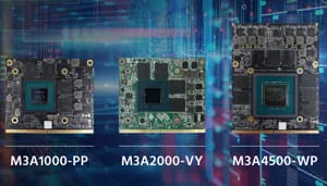 M3A1000-PP, M3A2000-VY y M3A4500-WP Módulos GPU MXM con NVIDIA RTX