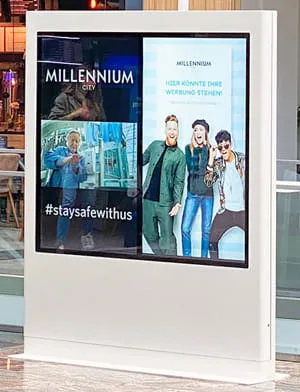 Displays DynaScan de alto brillo para interiores