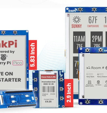 Displays de epaper EnkPi para Raspberry Pi
