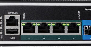 Switch PoE++ gestionado Gigabit L2+ TI-BG62i para rail DIN