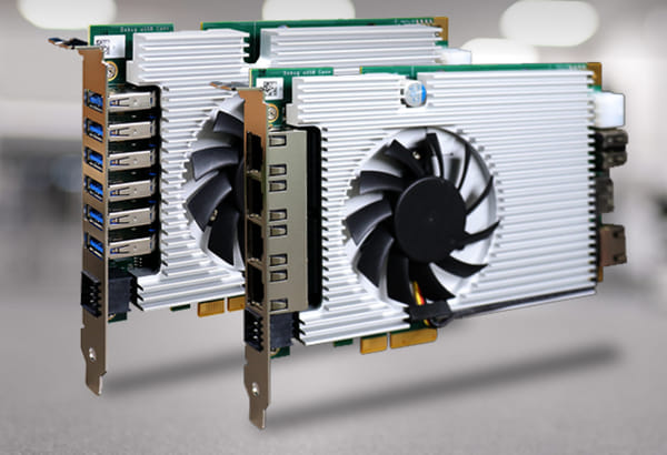 Tarjetas de adquisición de imágenes PCIe-NX156U3 y PCIe-NX154PoE