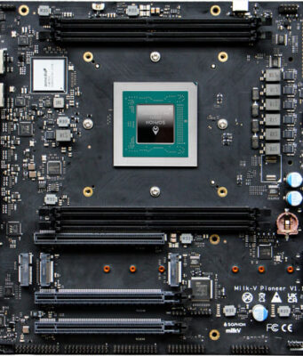 Placa base y workstation RISC-V Pioneer Milk-V