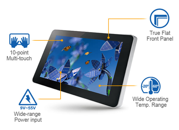 MTA-1010W Panel PC multitoque de 10.1” para aplicaciones industriales
