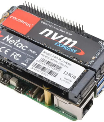 Placa de expansión Geekworm X1004 HAT+ para Raspberry Pi 5