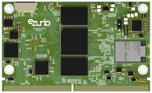 Tungsten510 SOM con formato SMARC para aplicaciones IoT industriales y comerciales