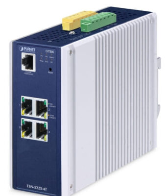 Switch Ethernet TSN gestionado L2+ de cuatro puertos TSN-5225-4T