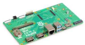 SBC Compute Module 5 y tarjeta de E/S