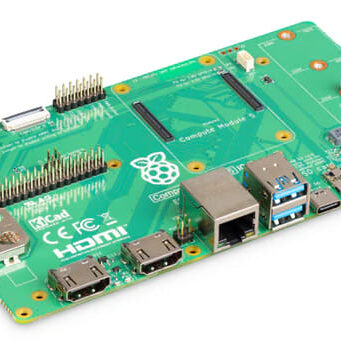 SBC Compute Module 5 y tarjeta de E/S