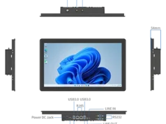 Panel PC industrial P18A con pantalla táctil de 18,5"
