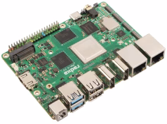 SBC ROCK 5T con SoC RK3588 en formato de 110 x 80 mm