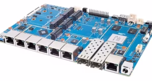 Placa router WiFi 7 Banana Pi BPI-R4 Pro con puertos 10GbE