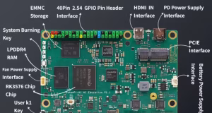 SBC industrial DShanPi-A1 con RK3576 y doble HDMI