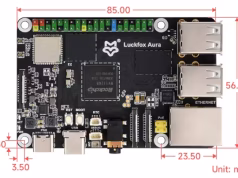 SBC Linux Aura con NPU de 3 TOPS y doble CSI
